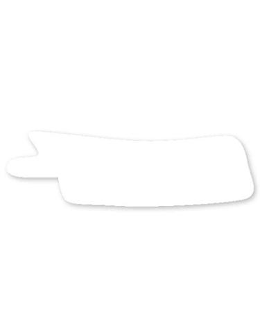 Nasogastric or Oxygen Tube precut Adhesive Tape Plain White x 10 Pack. (Mix Left & Right Side)