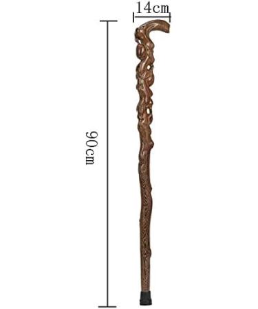 Walking Stick Cane Elderly crutches Solid wood walking stick Fine carving Implied auspicious Elderly supplies 90 cm long 4 styles Easy to tr Run forward - Buy Online on GoSupps.com