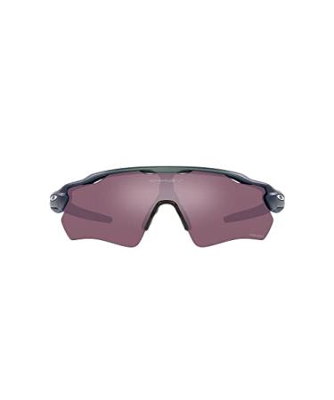 Oakley Men's Oo9208 Radar Ev Path Rectangular Sunglasses Matte Silver on Blue Colorshift Fade/Prizm Road Black 38 Millimeters