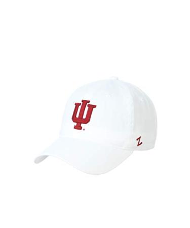 Zephyr Men's Adjustable Scholarship Hat White Indiana Hoosiers One Size White