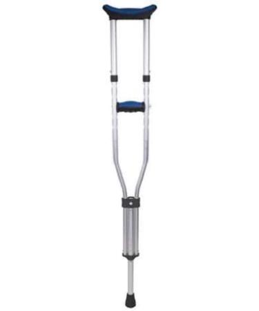 Carex Folding Aluminum Underarm Crutches - Lightweight & Portable for Travel or Work - Blue, 2 Count - Fits 4'11 to 6'4 Individuals - Buy Online on GoSupps.com