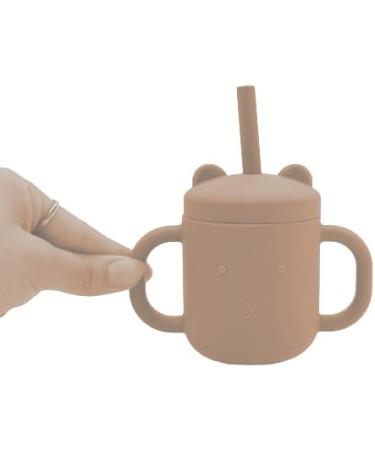 Phil & Kids 100% Silicone Toddler Sippy Cup with Straw - 4.3 Fl. Oz Pink | Baby Led Weaning Supplies - Buy Online on GoSupps.com