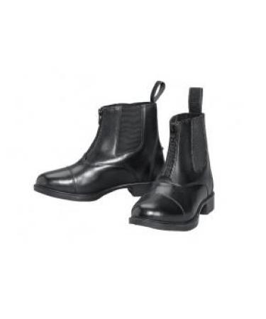 Devon Aire Kids Lakeridge Zip Leather Like Paddock Boots Black 2