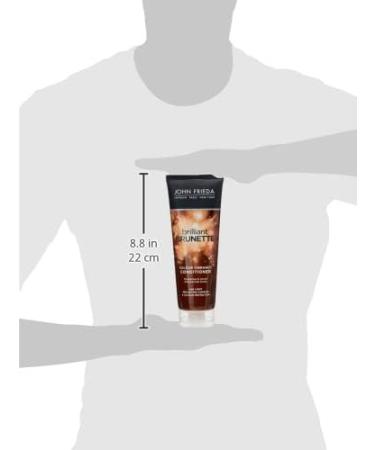 John Frieda Brilliant Brunette Colour Vibrancy Conditioner 250ml - Hydrating Brown Hair Care - Buy Online on GoSupps.com