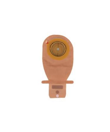 Ostomy Pouch One-Piece System 11" Length 21 mm Drainable Convex Light Pre-Cut