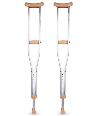 Crutches for Adults Underarm Crutches Adult Aluminum Crutches Yellow Aluminum Crutches Underarms Height Adjustable 114 134Cm Underarm Crutches for Men and Women Great for