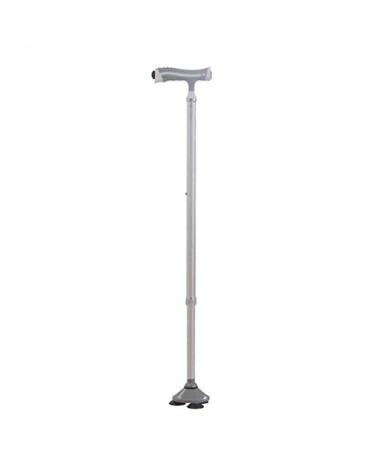 Canes Elderly Crutches Aluminum Alloy Small Three- Foot Cane with Anti- Skid Folding Foot Crutches C powerfully