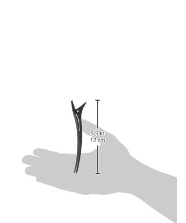 Wella 6-Series Black Compartment Clips - Premium Hair Styling Accessories for Professionals | Shop Internationally - Buy Online on GoSupps.com