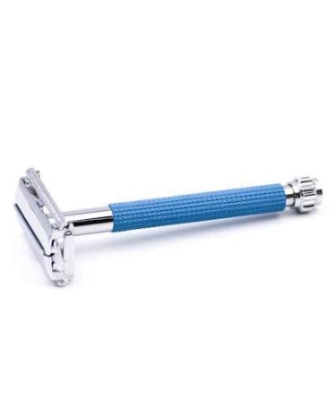 Parker Butterfly Open Safety Razor with 5 Premium Blades Blue | Best International Shipping - Buy Online on GoSupps.com