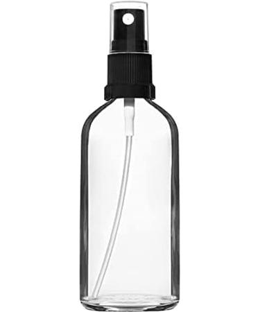 Handsunity 100ml Glass Spray Bottle Set - 12 Clear Pharmacy Bottles with Black Atomizers & 29 Accessories for Ideal Storage - Buy Online on GoSupps.com