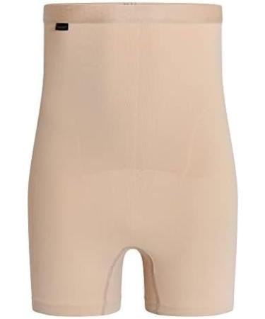 Corsinel Support Linen High Mens Boxer Shorts for Stoma & Hernia | Ultimate Comfort & Protection for Umbilical Scar & Inguinal Hernia | Men's Underpants in Beige Size M - Buy Online on GoSupps.com