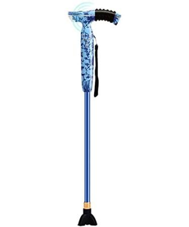 Canes Walking Stick Old Man Four Legged Multi Purpose Retractable Smart Walking Stick Illuminated Radio