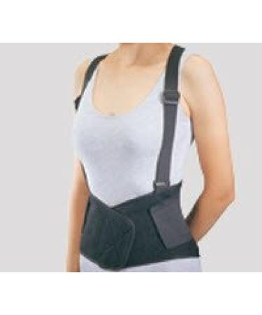 DJO 79-89143 PROCARE Industrial Back Support Suspenders Small 24"-30" Size Black