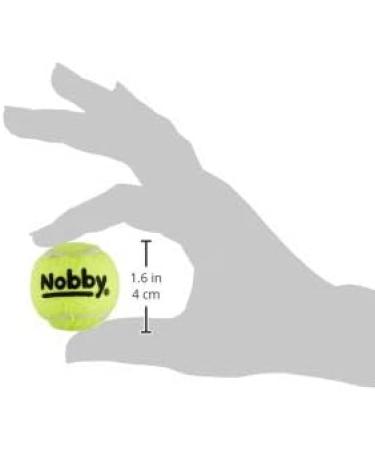 Nobby XS Tennis Ball with Squeaker - 3-Pack | 4.5 cm | International Shipping - Buy Online on GoSupps.com