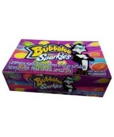 Bubbaloo - Sparkies - Assorted Fruit Flavors Chewing Gum - Mexican Product - 20 Units - 500g Total