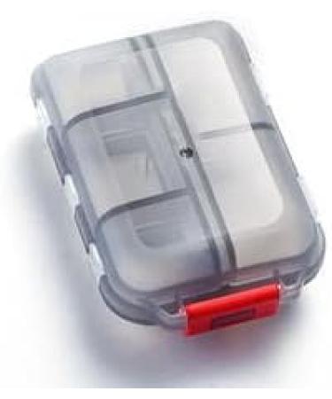 Travel Pill Organizer - Compact & Portable Pocket Pharmacy | Red Travel Size Pill Storage - Buy Online on GoSupps.com
