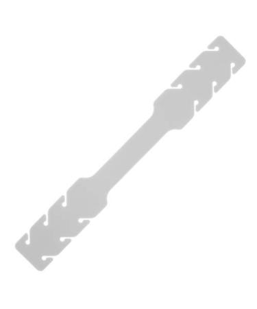 System-S silicone mask strap elastic band mask extension with adjustment buckles in white