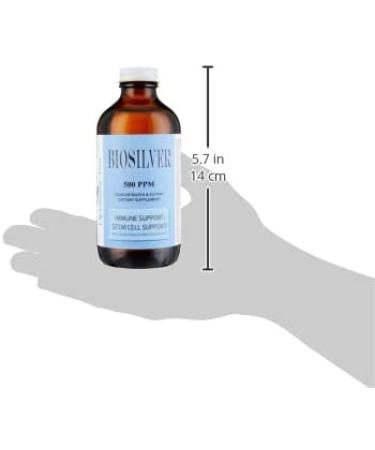 Buy BIOSILVER Colloidal Silver Liquid 500 ppm - Extra Strength 8 oz | Immune Support Wound Care & Healing Spray - Buy Online on GoSupps.com
