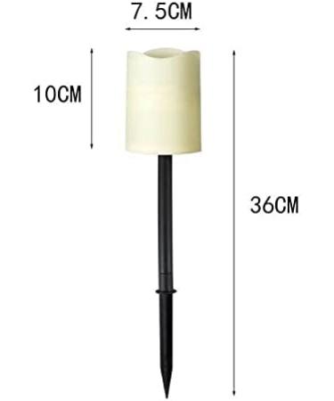 Solar Powered Candles Light Garden Courtyard Decoration Candle Light Outdoor Solar Light Christmas Halloween Holiday Home Decoration (Color : 3 pcs Yellow Light) (6 Pcs Yellow Light) - Buy Online on GoSupps.com