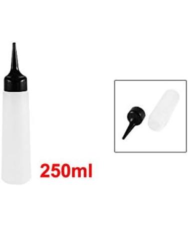 uxcell Plastic Bathroom Barber Capacity Shampoo Squeeze Needle Bottle 250mL White Black - Buy Online on GoSupps.com