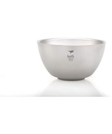 Keith Titanium Ti5354 Double-Wall Insulated Bowl - 18.6 fl oz | Lightweight & Durable - Buy Online on GoSupps.com