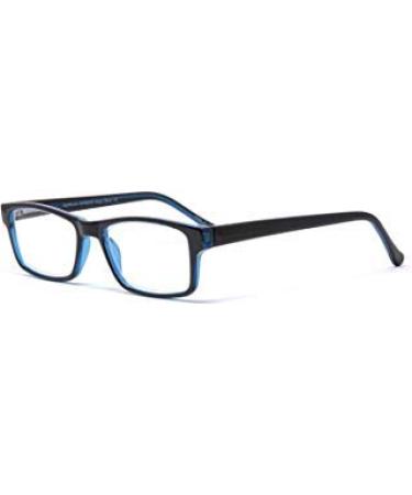 Sightline Progressive Power Reading Glasses Multifocus Lenses in a Optical Quality Eyeglass Frame 6005 Blue 2.50