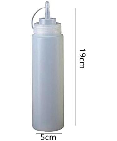 ESUKAR Oil Bottle 400ml Plastic Oil Bottle Seasoning Ketchup Salad Dressing Mustard Olive Oil Bottle - Buy Online on GoSupps.com