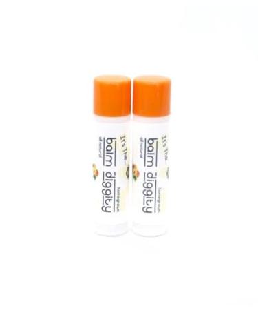It's The Balm Diggity 2-pack Apricot Peach Beeswax All-Natural Moisturizing and Nourishing Lip Balm Made With Just 5 Ingredients