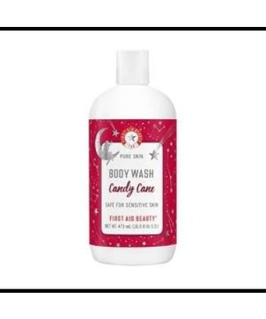 First Aid Beauty FAB Pure Skin Body Wash Candy Cane Holiday Collection Deep Cleansing Limited Edition 16 Fl oz