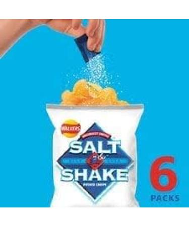 Walkers Salt & Shake Multipack Crisps 6x24g | Premium product | Suitable for vegetarians | Multipack crisps for lunch and snacking. - Buy Online on GoSupps.com