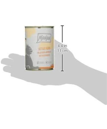 Mjamjam Premium Wet Cat Food - Juicy Chicken & Carrot Grain-Free 6-Pack (6 x 400g) - Extra Meat Protein - Buy Online on GoSupps.com