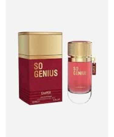 So Genius Perfume for Women Eau de Parfum 3.4 fl oz Red and Gold emper