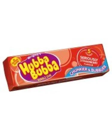hubba bubba Strawberry Bubble gum 1 x 20 (full case)