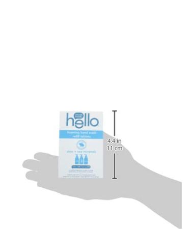 Hello Foaming Hand Soap Tablets with Aloe & Sea Minerals Fragrance - Plant Based Ingredients, No Harsh Preservatives - 6 Pack (0.31 oz Each) - Aloe Vera - 6 Count - Buy Online on GoSupps.com