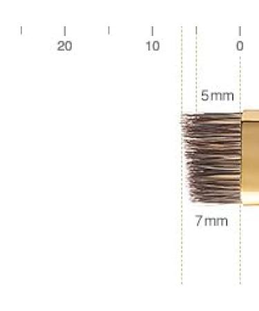 Short Series Eyebrow Brush - Angled Brown Brush for Precise Eyebrow Makeup | International Shipping Available - Buy Online on GoSupps.com