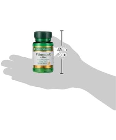 Nature's Bounty Vitamin C + Zinc - Immune Health Support Supplement 60 mg 60 Tablets | Buy Online Worldwide - Buy Online on GoSupps.com