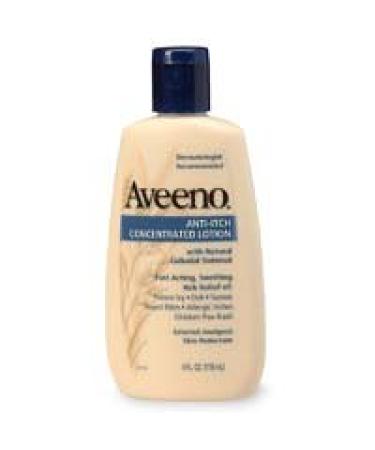 Aveeno Anti-Itch Concentrated Lotion, 4-Ounce Bottles (Pack of 3) 4 Ounce (Pack of 3)
