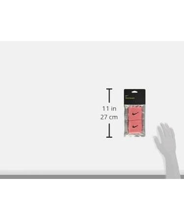 Nike Unisex Youth Swoosh Wristband - One Size Pink & Oil Grey | International Shipping Available - Buy Online on GoSupps.com