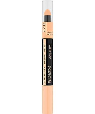 Catrice Instant Awake Concealer 020 Warm Honey - Vegan Anti-Aging Brightening & Long-Lasting | Nourishing & Smoothing for Combination Skin (1.8ml) - Buy Online on GoSupps.com