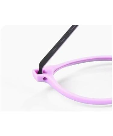 Zhuyiqz Anti-Blue Light Retro Reading Glasses +150 - Ultra-Light Glare-Free Purple Eyewear for Comfort - Buy Online on GoSupps.com