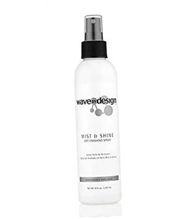 Wave By Design Mist & Shine Dry Finishing Spray - Moisturizes & Add Shine - 8 Oz .2 pack