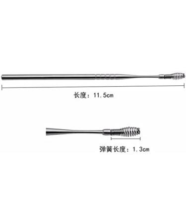 Liummrcy 2 PCS Stainless Steel Ear Pick Set - Spring Earwax Removal Tools for Kids & Adults - Effective Ear Care Solution - Buy Online on GoSupps.com