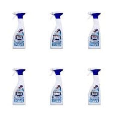 Professional Lime Scale Remover Spray 500ml (Pack of 6) | Bathroom Cleaner | Long Lasting Shine | Dissolves Limescale | Anti-droplet Technology | Fights with Malodors