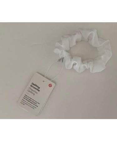 Lululemon White Uplifting Scrunchie - Premium Hair Accessory for Active Lifestyle - Buy Online on GoSupps.com