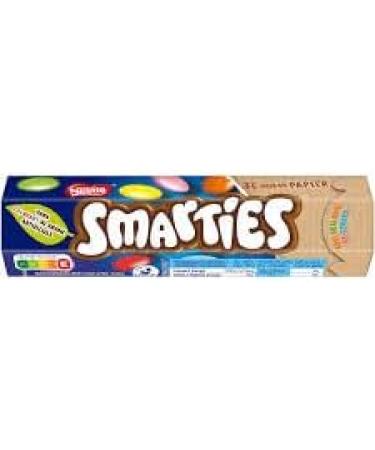 Nestle White Smarties Small Hexagonal Tube Colorful Chocolate Gift For Kids Engulf in Colorful Crunchy Shells 12 Packs of 38g Hexagonal Tubes - Buy Online on GoSupps.com