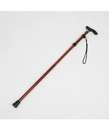 Walking Stick Crutches Excellent Cane Elderly Person Crutch Recovering After Surgery Folding and Telescopic Ultra-Light Four-Knuckle Stick Decorate Lucky Star Chocolate