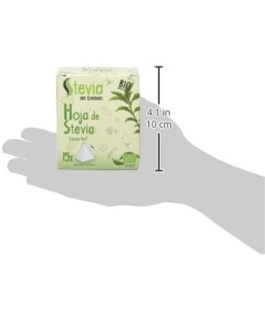 STEVIA DEL Organic Leaf - 15 Pieces | Premium Natural Sweetener | Ship Internationally - Buy Online on GoSupps.com
