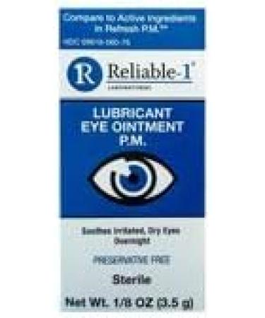 Reliable-1 Laboratories Dry Eye Ointment - Soothing Eye Lubricant Gel for Nighttime Relief | 3.5g Sterile Tube - International Shipping Available - Buy Online on GoSupps.com