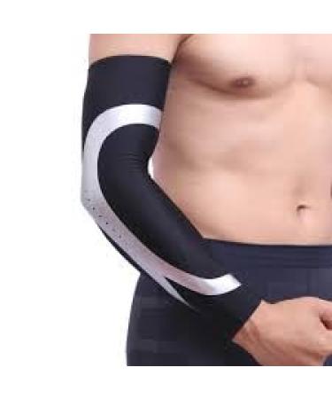 Buy Fitness Elbow Brace Compression Sleeve - Relieve Tendonitis Tennis & Golf Elbow Pain - International Shipping Available - Buy Online on GoSupps.com