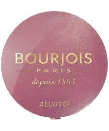 BOURJOIS Little Round Pot Blusher 33 Lilas D'Or One Stroke of The Brush Reveals The Irresistible Aroma of The Rose Scented Powder.